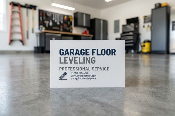 Garage Floor Leveling example 1